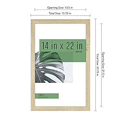 MCS Studio Gallery Frame, Natural Woodgrain, 14 x