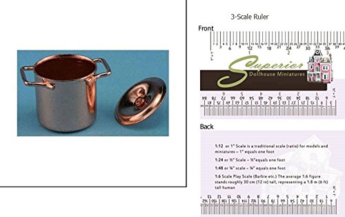 Dollhouse Miniature Copper Pot