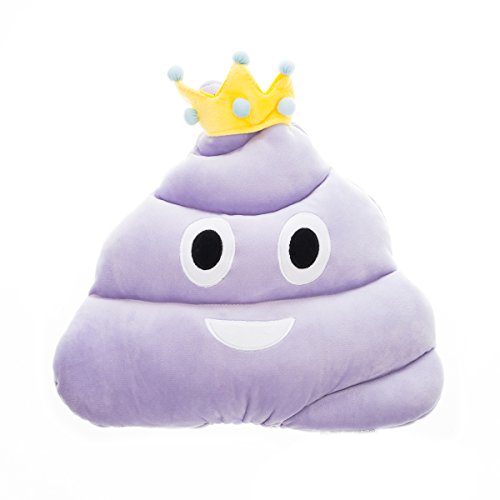 Emojicon Princess Poop Pillow(purple)