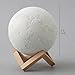3D Moon Lamp Night Light, True Image of Moon Surface from NASA, Lunar Light with Tap Control and 3 Colors, Gifts for Expressing Love, Home Decorative and Nursery Room Light, LA HOMIETA(5.9 Inch)
