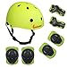LANOVAGEAR Toddler Helmet Kids Knee Pads for 2-3-5 5-8 8-14 Years Toddler Youth Bike Skateboard Helmet Knee Elbow Wrist Pads for Roller Bicycle Bike Skateboard and Other Sports Activities