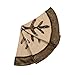 Valery Madelyn 48 inch Woodland Burlap Christmas Tree Skirt Decorations with Snowflake and Faux Fur, Themed with Christmas Tree Decor (Not Included)