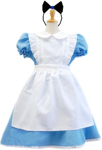 Amazon Taco タコ ハロウィン コスチューム 仮装 不思議の国のアリス 2点セット カチューシャ ワンピース コスプレ 衣装 大人 子供 レディーズ ガールズ 女の子 可愛い Child 110 キッズコスチューム ホビー