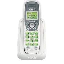 VTech CS6114 DECT 6.0 Cordless Phone with Caller ID/Call Waiting, White/Grey with 1 Handset