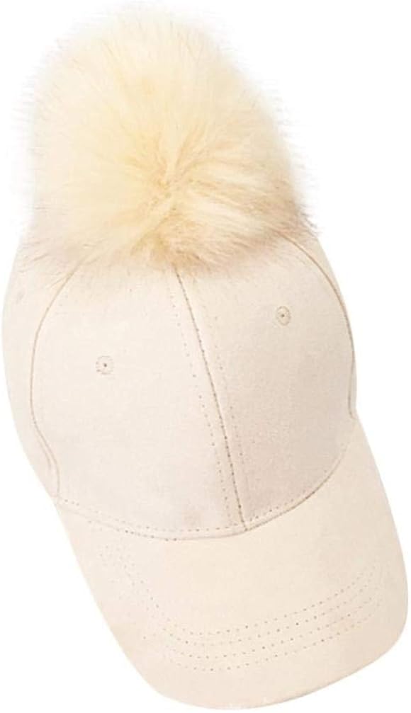 faux fur baseball cap