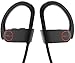 XELA [ Sale ] - iPhone/Android - Bluetooth Headphones (Best Sport Wireless Stereo Headset with Microphone, Travel Case, Noise Reduction, True Beats, Neckband Style) (Black Wire)