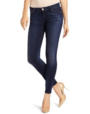 7 For All Mankind Women's The Skinny Jean in Slim Illusion Ellektrick