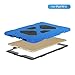 iPad Air 2 Case, iPad Kids Case, Aceguarder Shockproof Scratchproof Drop Resistance Super Protection Cover Case iPad Air 2 Tablet (Blue-Black)