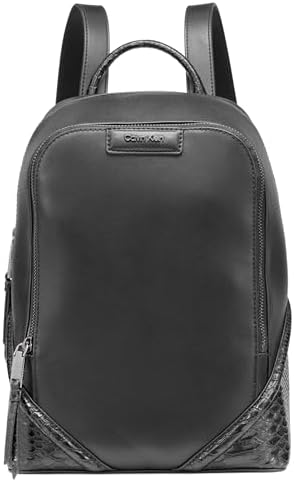 calvin klein kiernan leather backpack Amazon.com: Calvin Klein Reyna Novelty Key Item Flap Backpack, Mandarin,  One Size : Clothing, Shoes & Jewelry
