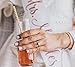YouShop Biodegradable Paper Straws 100-Pack - Gold, Rose Gold, Silver Drinking Straws for Bridal Shower, Baby Shower, Birthday, Wedding Decorations, Parties