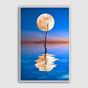 SIGNFORD Framed Canvas Home Artwork Decoration Silhouette Canvas...