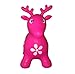 SueSport Inflatable Bouncer Seat, Reindeer, Pump Included Easy to Inflate, Space Hopper, Ride-on Bouncy Animal Hopper, CPSIA, Pink