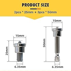 5PCS Magnetic Positioning Screwdriver Bits