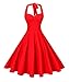 V Fashion Women's Rockabilly Dress 50s Style Halter Cocktail Swing Dress