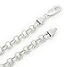 Solid 925 Sterling Silver 6mm Rolo Cable Link Italian Crafted Chain + Microfiber Jewelry Polishing Cloth