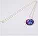 Galaxy Necklace,blue Purple Star Galactic Cosmic Moon Necklace Wedding Necklace