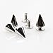 Sutemribor 200 Pieces 7mmx9.5mm Silver Bullet Cone Spike and Stud Metal Screw Back for DIY Leather Crafts