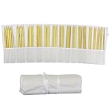 80 Pc Set of Bamboo Double Point Knitting Needles By Curtzy - Hook and Needle Kit in Free Cotton Storage Case - The Best Set for Beginners and Professionals.