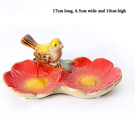 YSA Ashtray Birds Ceramic Fruit Plate Dried Fruit Plate Modern Living Room Fashion Creative Storage Plate Soap Dish Jewelry (Color: D)