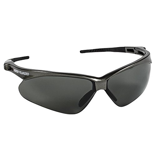 Jackson Safety 28635  V30 Nemesis Polarized Safety Glasses  Polarized Smoke Lenses, Gunmetal Frame