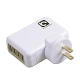 IC ICLOVER 4-Port USB Charger Adapter USB Desktop High Speed Charging Station with Adaptable Plug for iPhone iPad Samsung Kindle iPod-Universal Travel/Wall Charger For 5V USB-Charged Devices