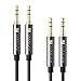 AUX Cable For Car, iVanky [2-Pack/4ft, Hi-Fi Sound, Copper Shell] 3.5mm Auxiliary Audio Cable AUX Cord Compatible with Car Stereo, Beats, Headphone, Smartphone, iPhone, iPod, Echo, Speaker, Sony-Black primary
