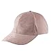 VANCOL Soft Faux Leather Suede Hat Baseball Cap (Light Pink)