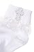 Born to Love Girls First Communion Baptism Christening Socks with Cross Embroidery 6 to 12 months, white