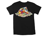 Ripple Junction Rubiks Cube Melting Cube Adult T-Shirt Medium Black
