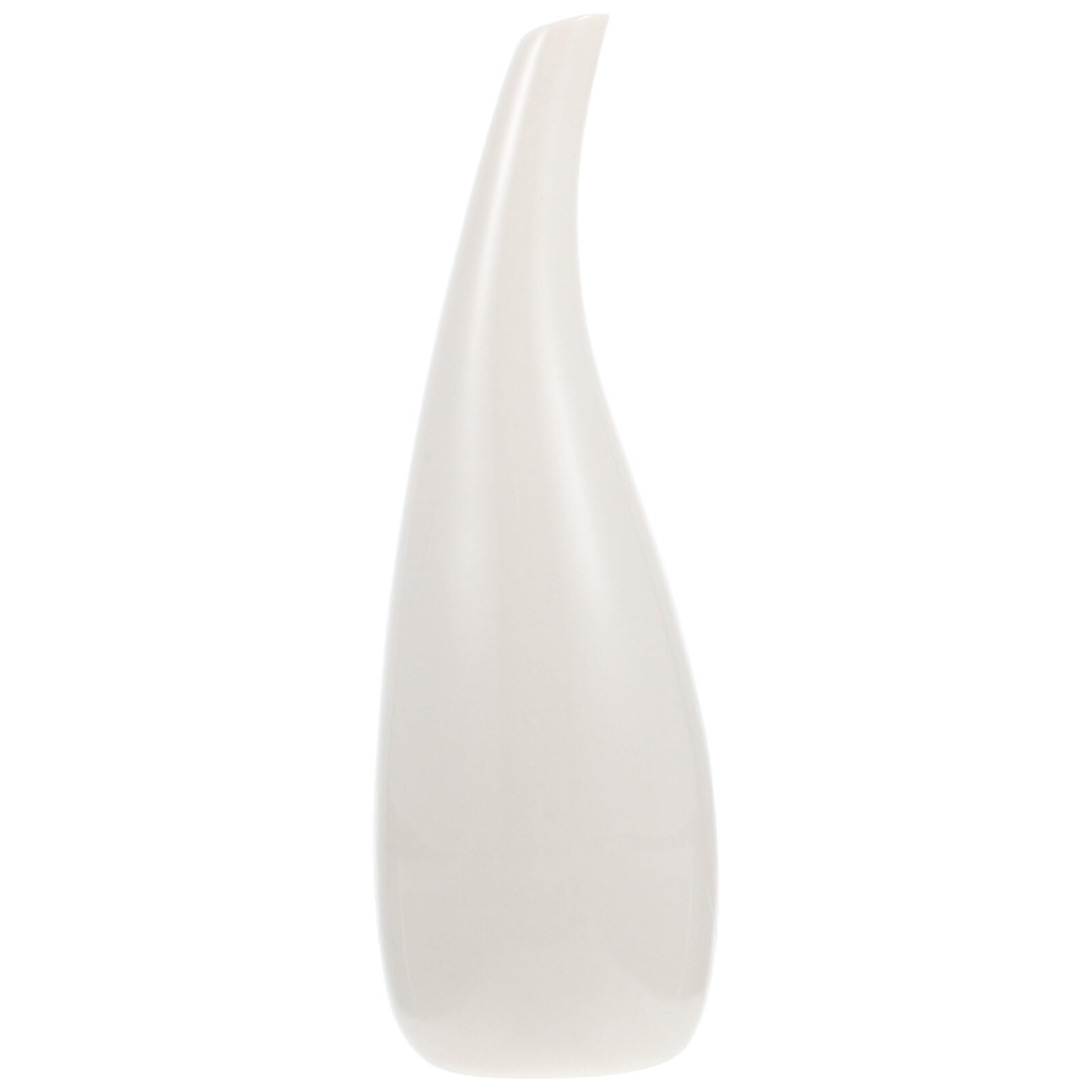 YARNOW Single Stem Vase Mini Ceramic Flower Vase: Decorative Mini Flower Bouquet Holder Desktop Ornament Dried Arrangement Decoration Shooting Props White