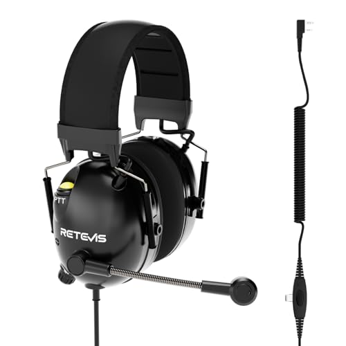Retevis Overhead Two Way Radio Headset