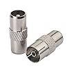Bingfu FM Antenna Adapter FM Radio Antenna RF Coax Cable Lead 75ohm TV Type Adaptor Male to Female 2 kit for Yamaha JVC…