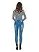 PERSUN Women's Dark Grey Turtleneck Long Sleeve Mixed Cable Knitted Bodysuit,Grey,Medium