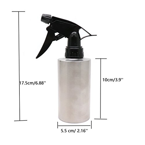 BTMB Stainless Steel Spray Bottle Watering Can for Cooking Barbecue Gardening (250ml/8.5oz) - Thumbnail 4