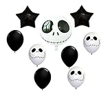 Balloon World Jack Skellington Balloon Halloween Jack Balloon Decoration -9pack
