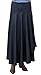 Baby'O Women's Long Stretch Denim Mock Wrap Skirt