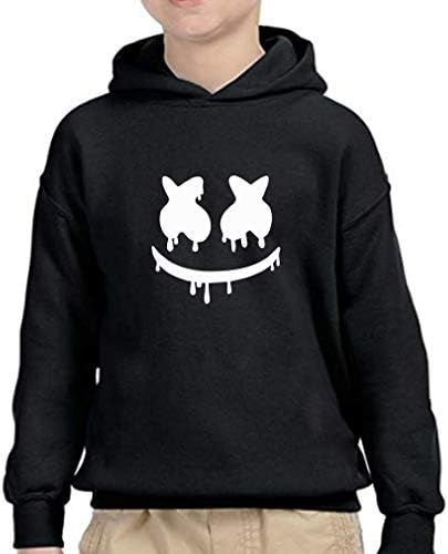 EKTARFA Graphic Printed Hoodie for Boy | Marshmello | Music Swearshirt | Pullover | 100% Cotton Hoodie (Multi-Colours)