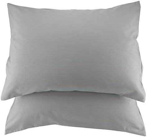 La Vie Moderne Premium 1800 Thread Count Microfiber Pillow Cases with Envelope Back Enclosure, Set of 2 (Queen/Gray)