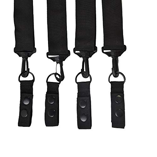 AISENIN Men Tactical Duty Belt Suspenders for Duty Belt with Padded Adjustable and 4 Suspenders Loop Attachment - Thumbnail 3