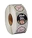 Thank you stickers Roll - Bulk 1000 Floral label Stickers -2 Designs - Large Round 1.5 inch size stickers-Bridal and Baby showers wedding favors-Personal and Business use - Thanks