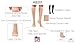 Mojo Compression Socks for Women and Men 20-30mmHg Knee High - Unisex Medical Compression Support Stockings for Nursing, Airplane, Travel Circulation - Beige, X-Large - AB201