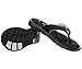 Nike Womens Comfort Thong Sandal (7, Black/White)