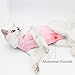 Cat Recovery Suit for Male and Female Surgical Post Surgery Soft Cone Onesie Shirt Clothes Neuter Licking Protective Diapers Outfit Cover Kitten Spay Collar(L, Pink)