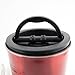 Airscape Coffee Storage Canister (1 lb Dry Beans) - Patented Airtight Lid Pushes Air Out to Preserve Food Freshness - Two Way Valve Releases CO2 - Stainless Steel Food Container - Candy Apple Red