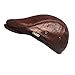 LETHMIK Flat Cap Cabby Hat Genuine Leather Vintage Newsboy Cap Ivy Driving Cap XXL-Brown and black