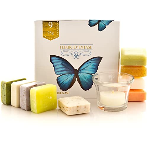 FLEUR D' EXTASE (Ecstacy Soap Gift Set With 9 x 25 Gram Bars Of Guest