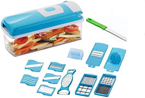 Palak Plastic Vegetable Cutlery Set, Multicolor