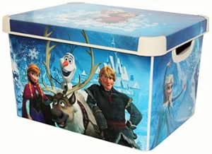 Frozen Caja de almacenamiento espaciosa para niños, diseño ...