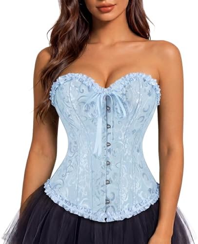 Amazon.com: Corset Top Women Bustier Plus Size Lace up Gothic