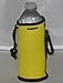 Water Bottle Koozie with Drawstring & Clip, Yellow